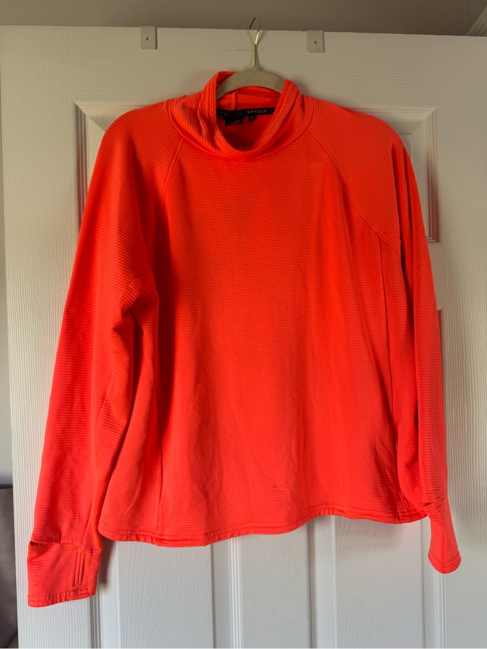 Spyder Active Women’s XL Neon Orange Long Sleeve Athletic Top (Runs Small)